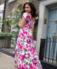 Sophia Maxi Dress Petite (Fuchsia Florals) by Alie Street